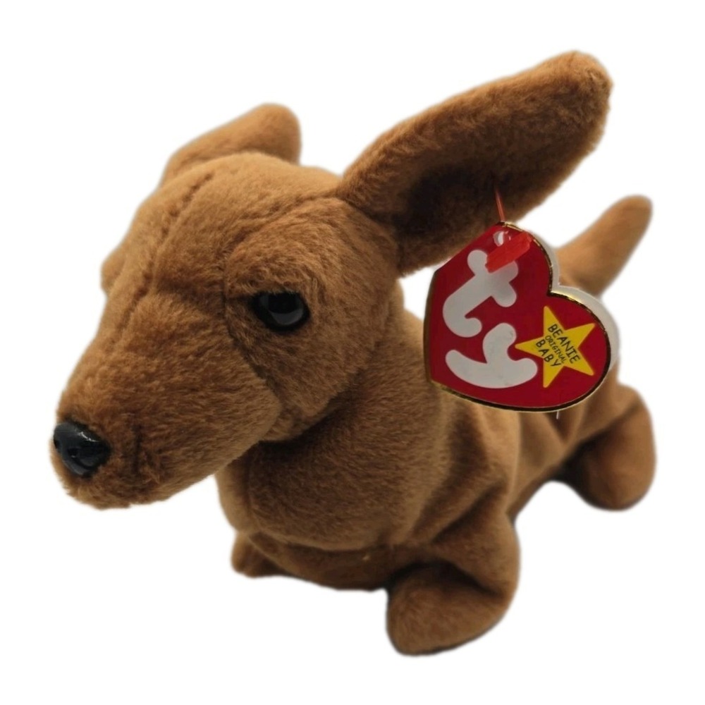 1993 Ty Beanie Baby "Weenie" Retired Dachshund Weiner Dog BB15
